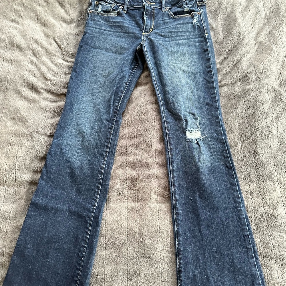Abercrombie & Fitch Dark Blue Boot Cut Jeans